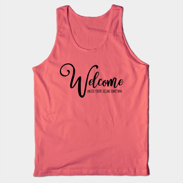 Welcome Tank Top by Usea Studio